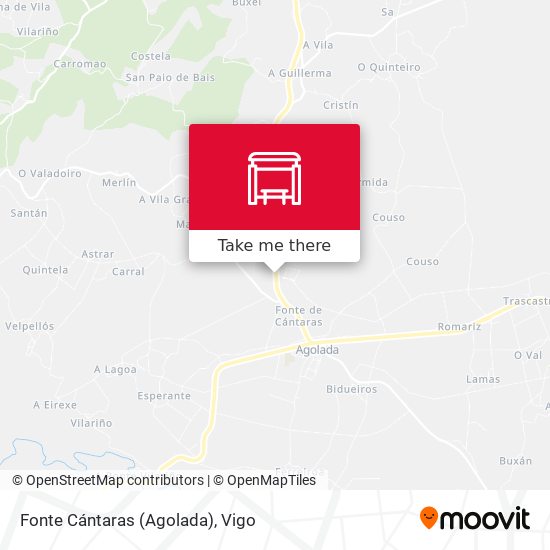Fonte Cántaras (Agolada) map