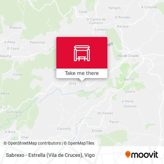 Sabrexo - Estrella (Vila de Cruces) map