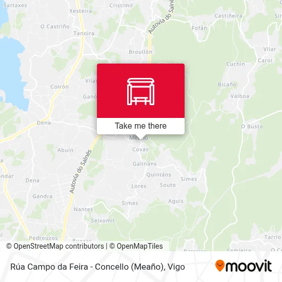 Rúa Campo da Feira - Concello (Meaño) map