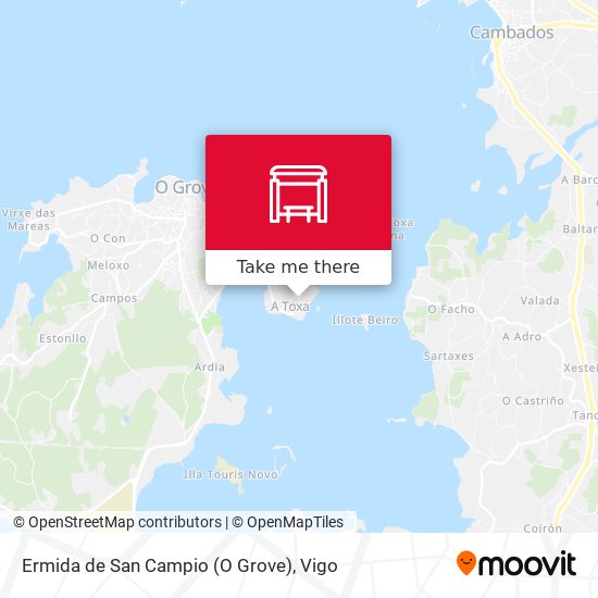 Ermida de San Campio (O Grove) map