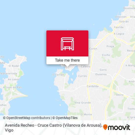 Avenida Recheo - Cruce Castro (Vilanova de Arousa) map