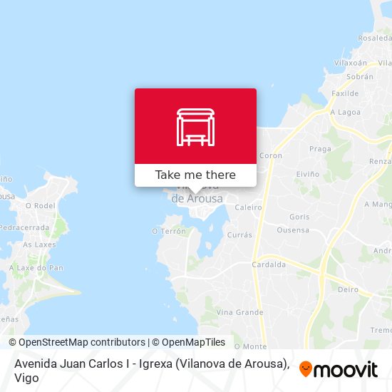 Avenida Juan Carlos I - Igrexa (Vilanova de Arousa) map