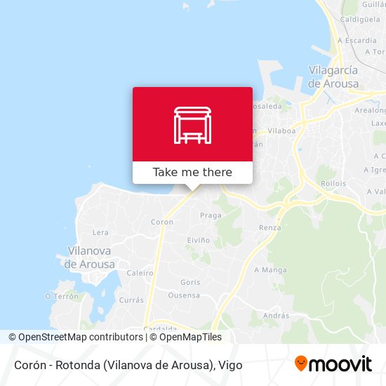 mapa Corón - Rotonda (Vilanova de Arousa)