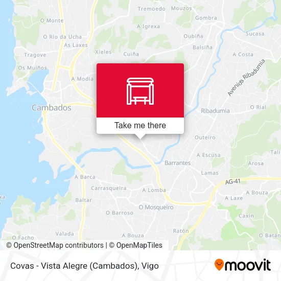 mapa Covas - Vista Alegre (Cambados)