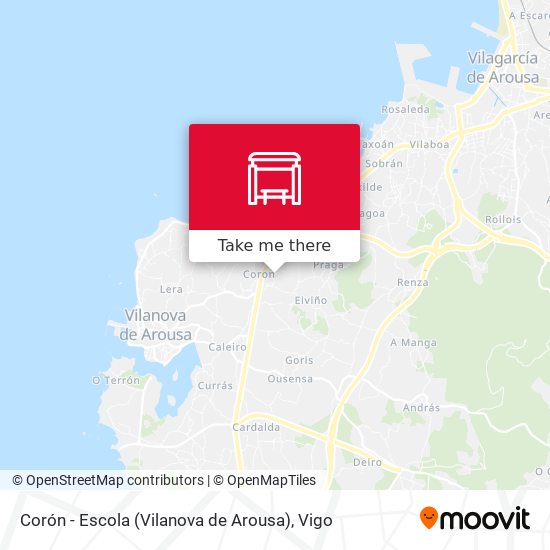 Corón - Escola (Vilanova de Arousa) map