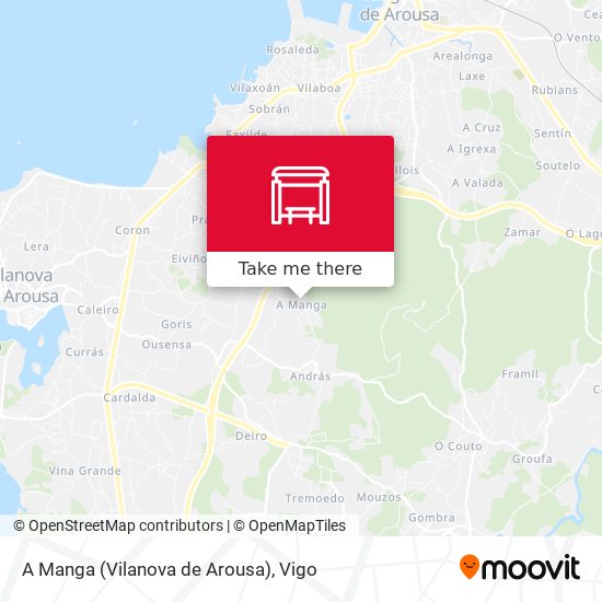 A Manga (Vilanova de Arousa) map