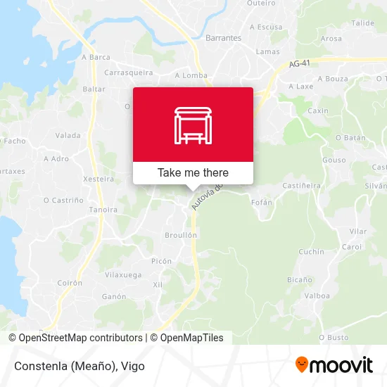 Constenla (Meaño) map