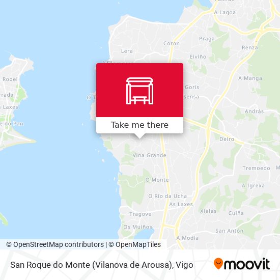 San Roque do Monte (Vilanova de Arousa) map