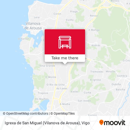 Igrexa de San Miguel (Vilanova de Arousa) map