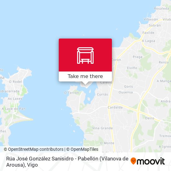 mapa Rúa José González Sanisidro - Pabellón (Vilanova de Arousa)