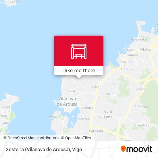 Xesteira (Vilanova de Arousa) map