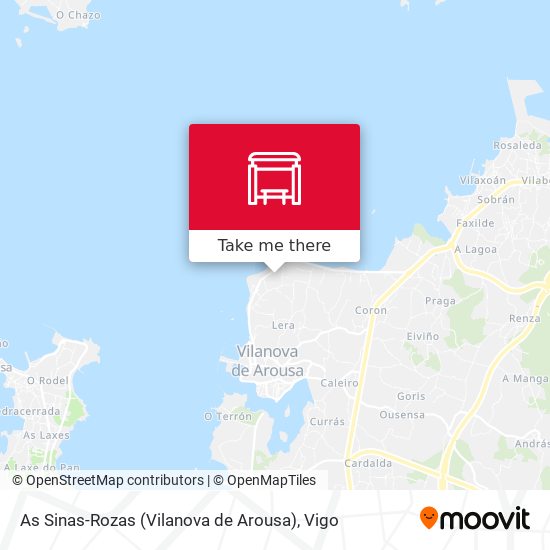 As Sinas-Rozas (Vilanova de Arousa) map