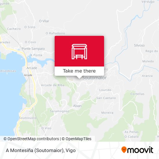A Montesiña (Soutomaior) map