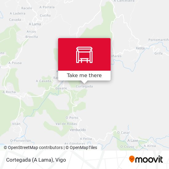 Cortegada (A Lama) map