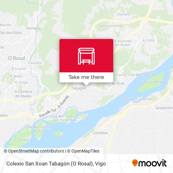 Colexio San Xoan Tabagón (O Rosal) map