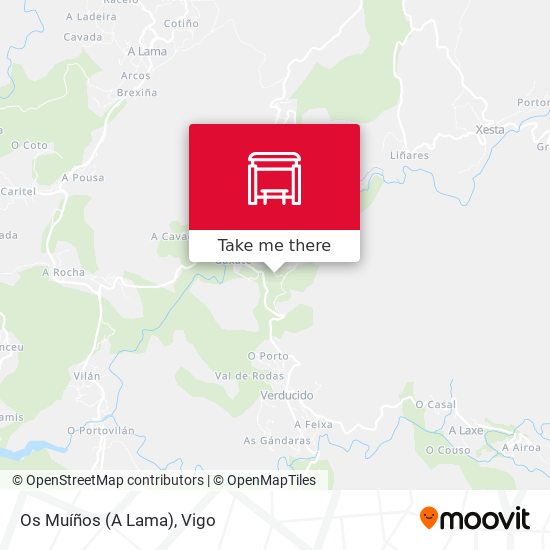 Os Muíños (A Lama) map