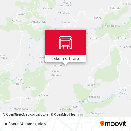 A Fonte (A Lama) map