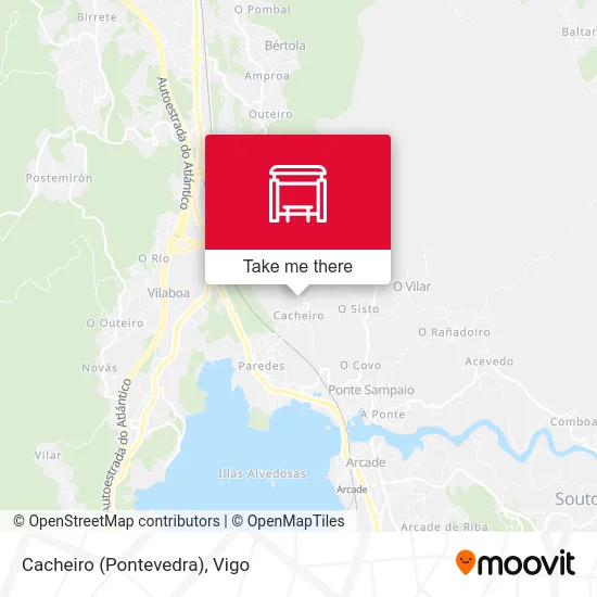 Cacheiro (Pontevedra) map