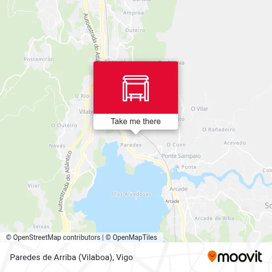 Paredes de Arriba (Vilaboa) map