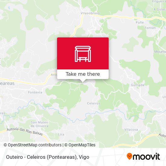 Outeiro - Celeiros (Ponteareas) map