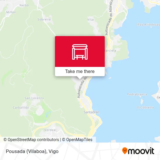 Pousada (Vilaboa) map