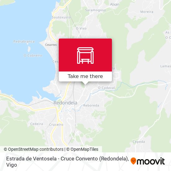 Estrada de Ventosela - Cruce Convento (Redondela) map