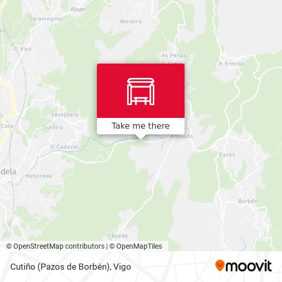 Cutiño (Pazos de Borbén) map