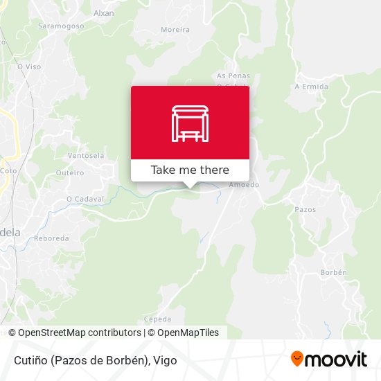 Cutiño (Pazos de Borbén) map