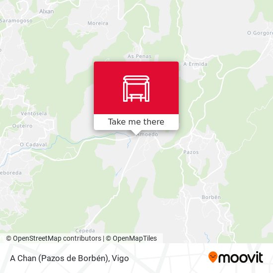 A Chan (Pazos de Borbén) map