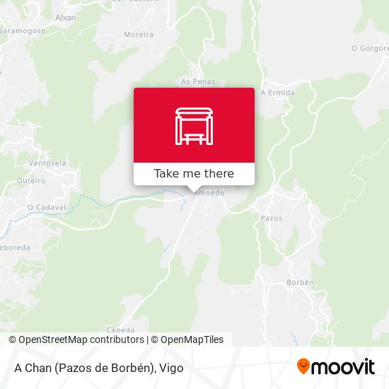A Chan (Pazos de Borbén) map