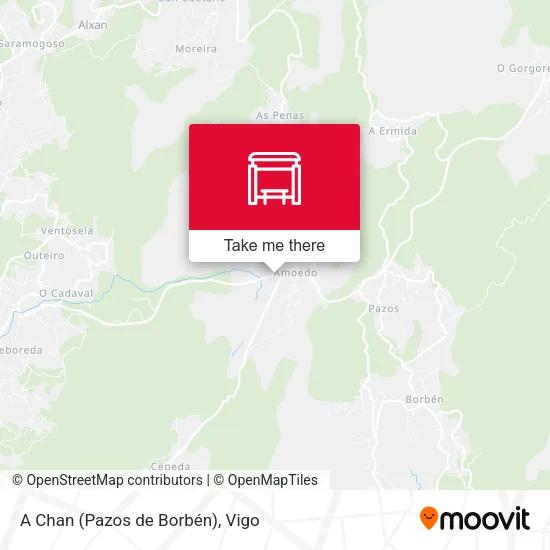 A Chan (Pazos de Borbén) map