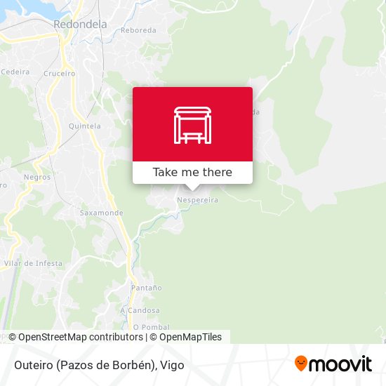 Outeiro (Pazos de Borbén) map