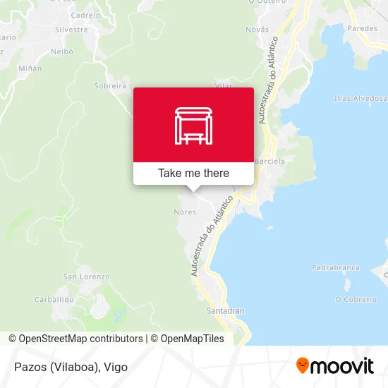 Pazos (Vilaboa) map
