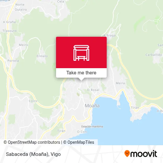 Sabaceda (Moaña) map
