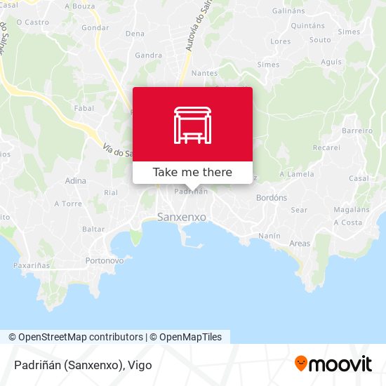 Padriñán (Sanxenxo) map
