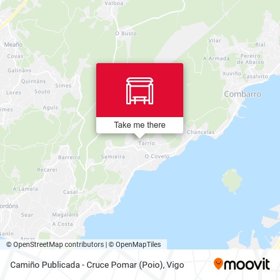 Camiño Publicada - Cruce Pomar (Poio) map
