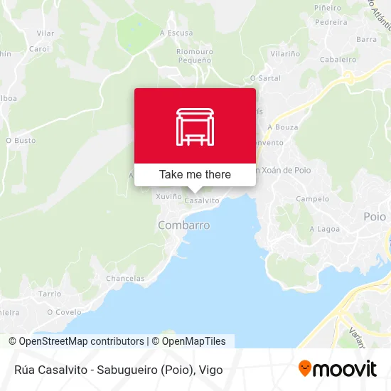 Rúa Casalvito - Sabugueiro (Poio) map