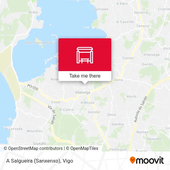 A Salgueira (Sanxenxo) map