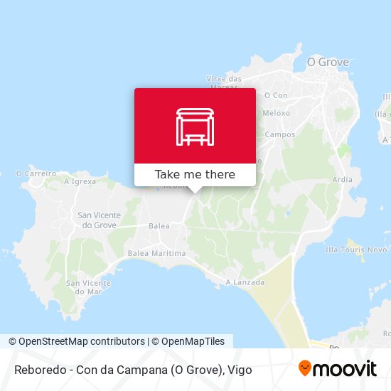 Reboredo - Con da Campana (O Grove) map