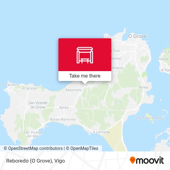 Reboredo (O Grove) map