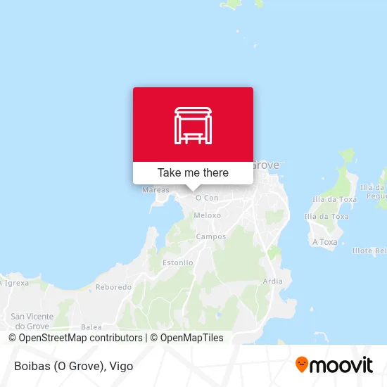 Boibas (O Grove) map