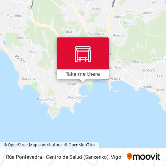 Rúa Pontevedra - Centro de Salud (Sanxenxo) map