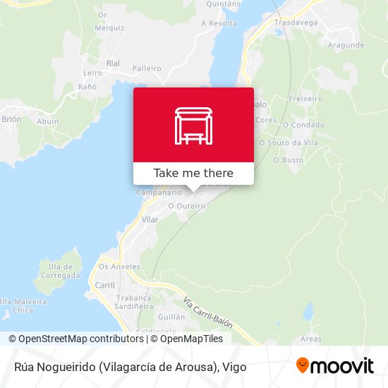 Rúa Nogueirido (Vilagarcía de Arousa) map