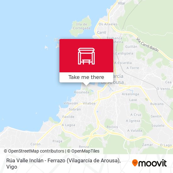 Rúa Valle Inclán - Ferrazo (Vilagarcía de Arousa) map