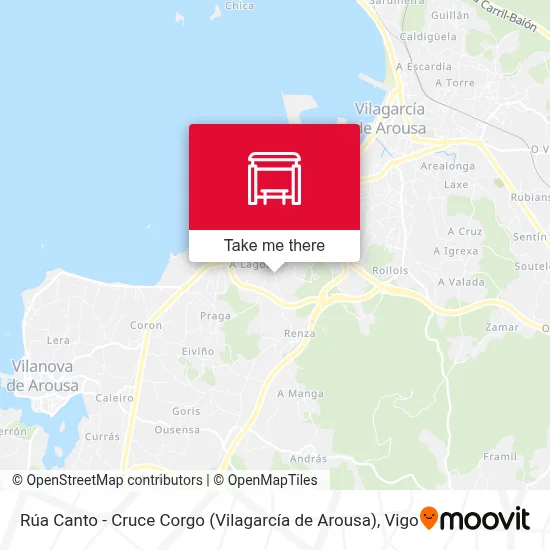 Rúa Canto - Cruce Corgo (Vilagarcía de Arousa) map