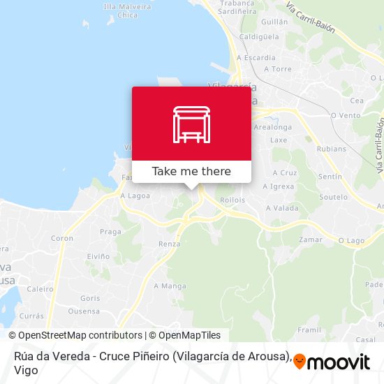 Rúa da Vereda - Cruce Piñeiro (Vilagarcía de Arousa) map