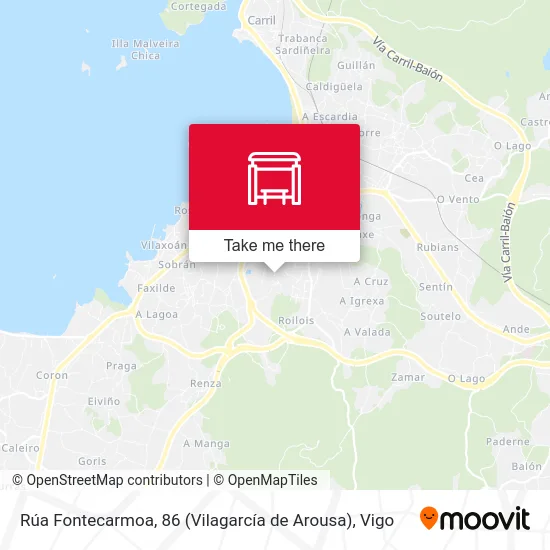 Rúa Fontecarmoa, 86 (Vilagarcía de Arousa) map