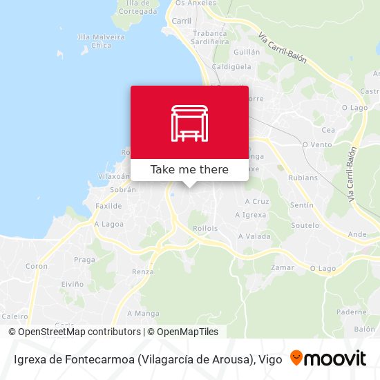 Igrexa de Fontecarmoa (Vilagarcía de Arousa) map