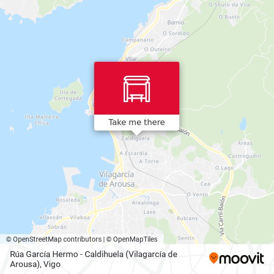 Rúa García Hermo - Caldihuela (Vilagarcía de Arousa) map