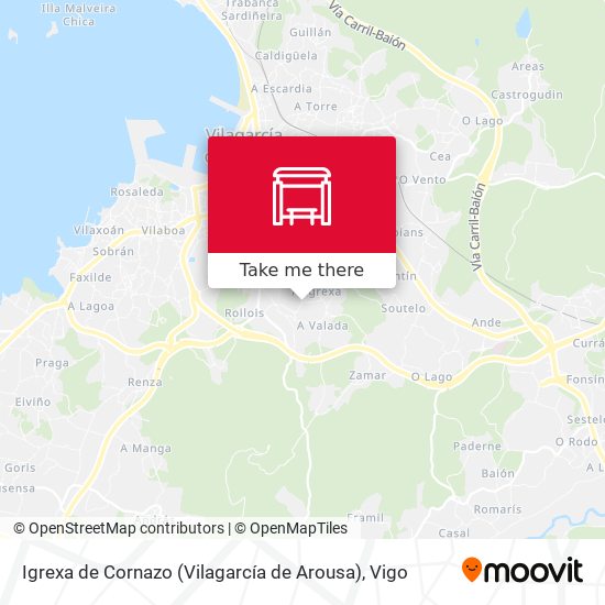 Igrexa de Cornazo (Vilagarcía de Arousa) map